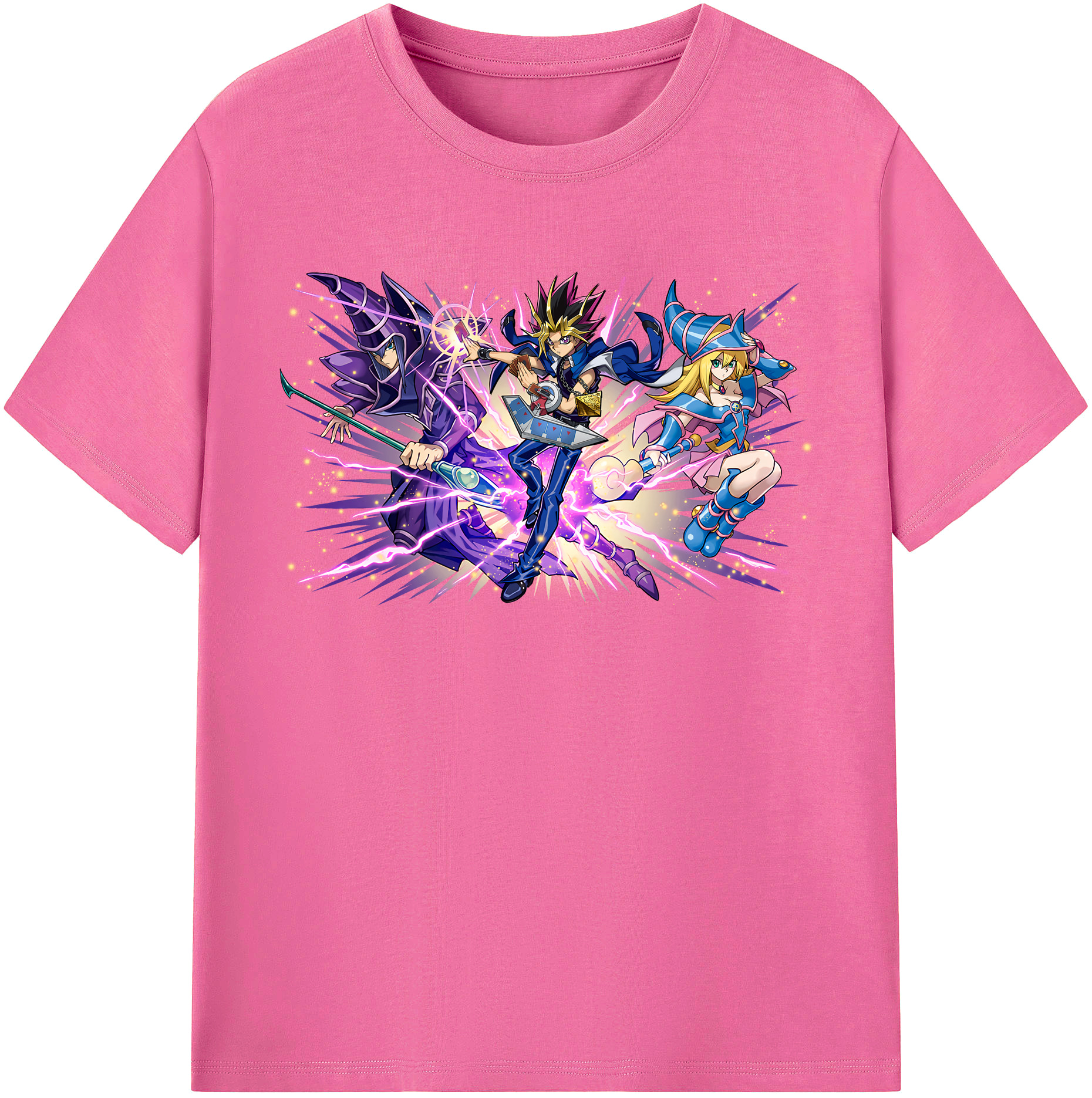 （画像用） 遊☆戯☆王 Yu-Gi-Oh! レディースカジュアルプリントTシャツ（綿100％）